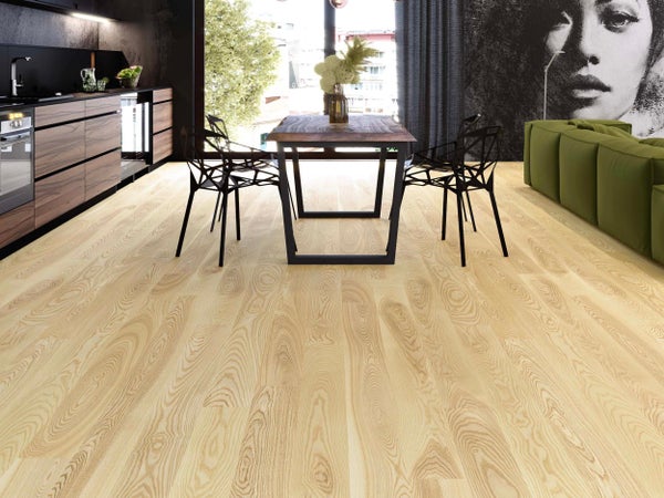 Ash Elegant Pure Line Extra Matt 1-strip engineered parquet